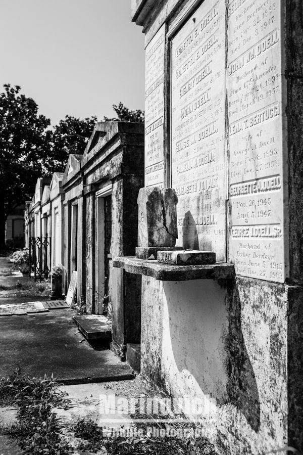 Lafayette Cemetery gravestones -  New Orleans