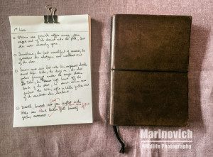 "notepad for writing - marinovich photography"