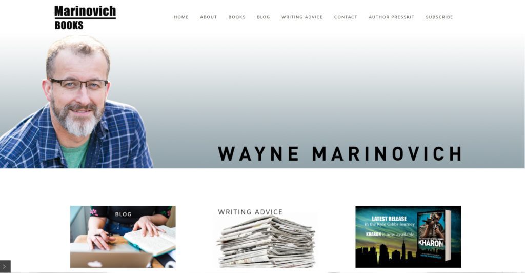 "Marinovich Books new website"