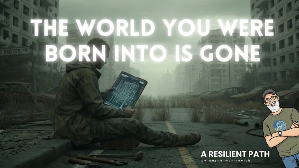 "The world you were born into is gone. So what next - Resilience Life Coaching with Wayne Marinovich"